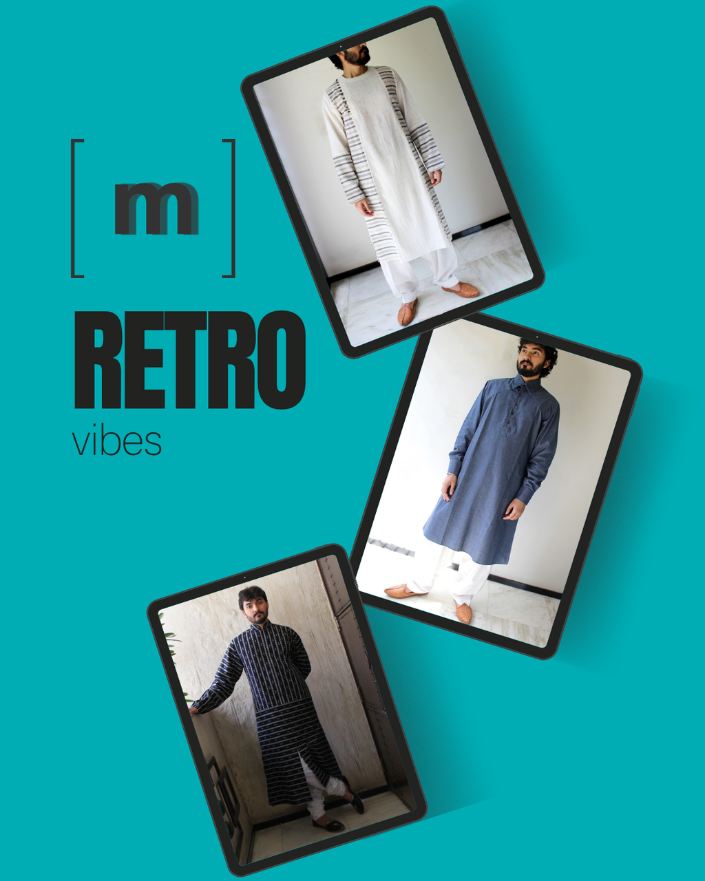 Men's kurta set | Retro Vibes bundle - Cotton - M
