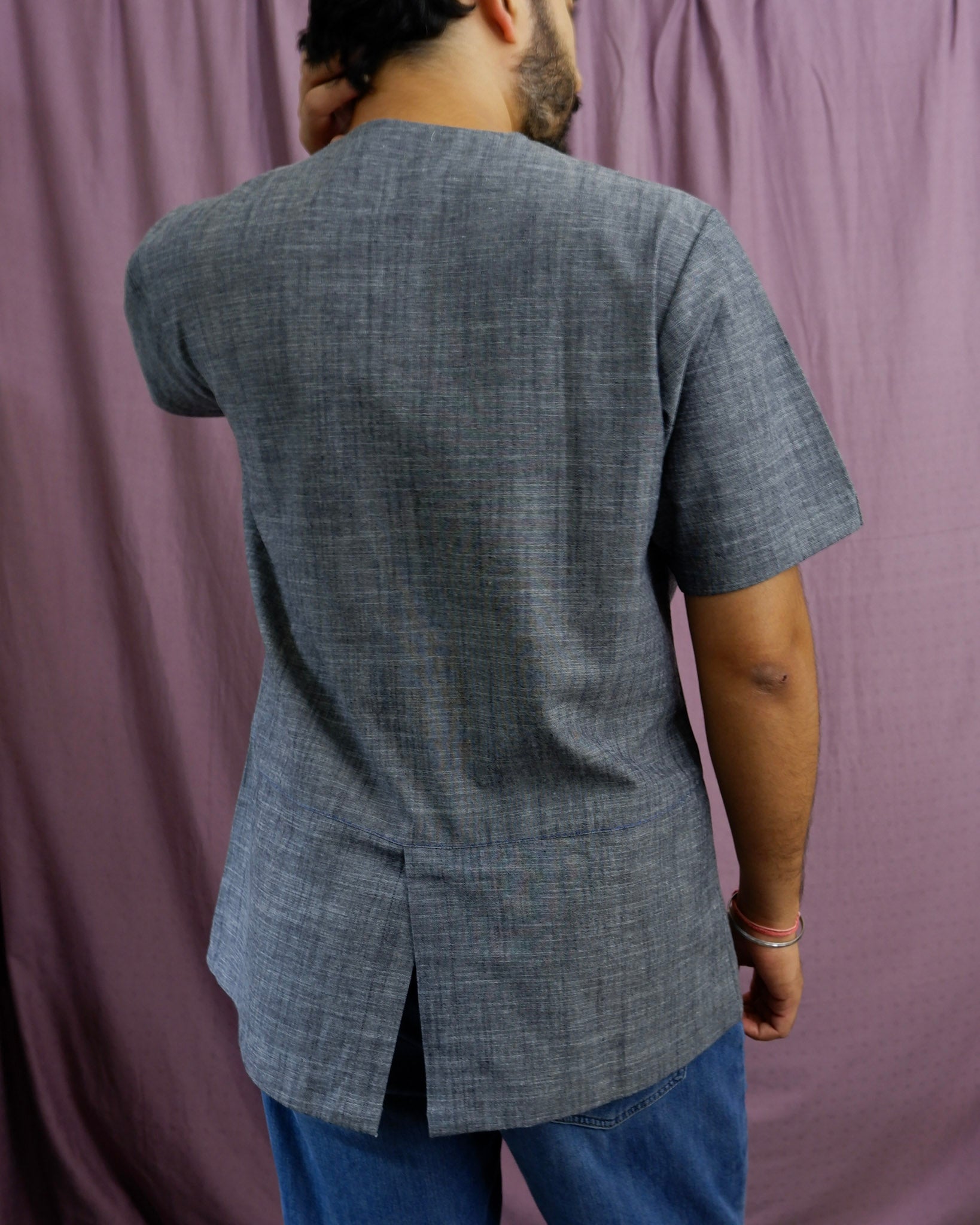 Men's shirt | M87-36: Baritone - Charcoal - Cotton