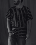 Men's shirt | M87-36: Baritone - Black/Cream - Cotton