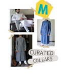 Men's kurta sets | Curated Collars bundle - Natural fibre fabrics - M