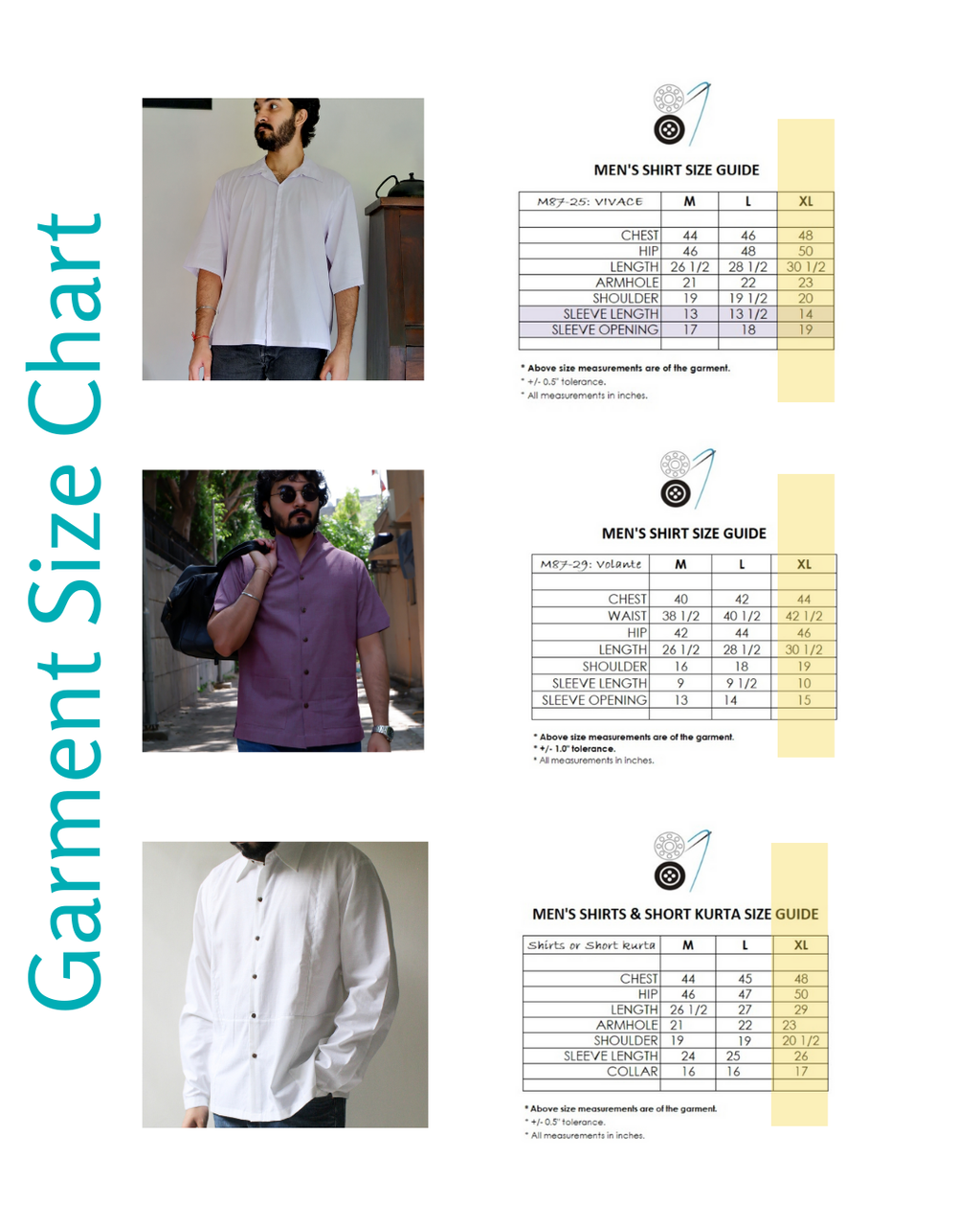 Men's shirts | XL bundle - Natural fibre fabrics