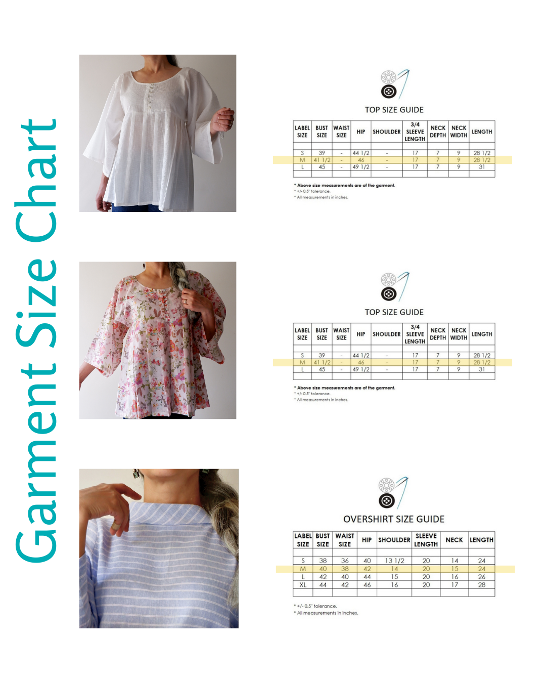 Women's tops | M Bundle - Natural fabric blends