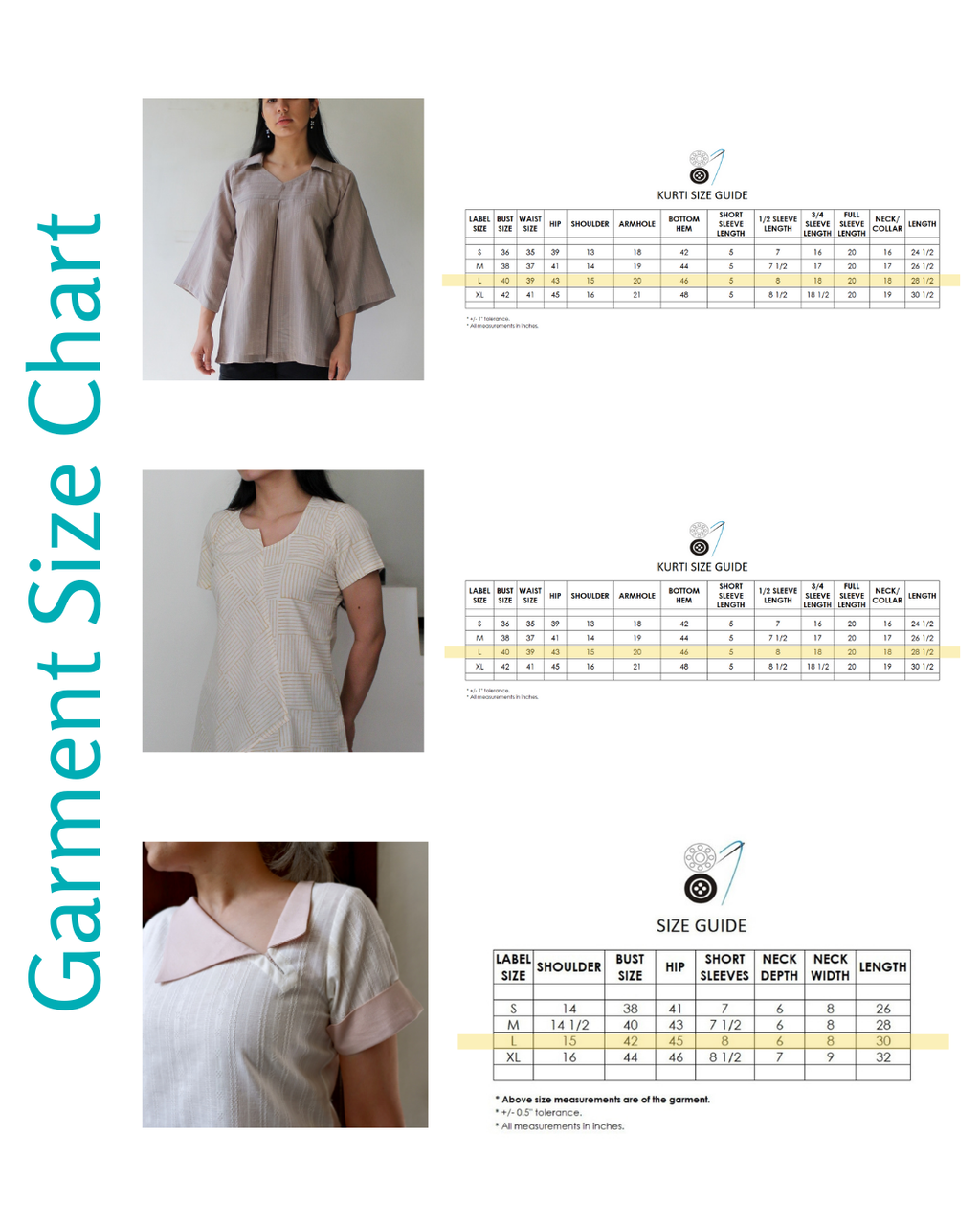 Women's kurtis | L bundle - Natural fabrics