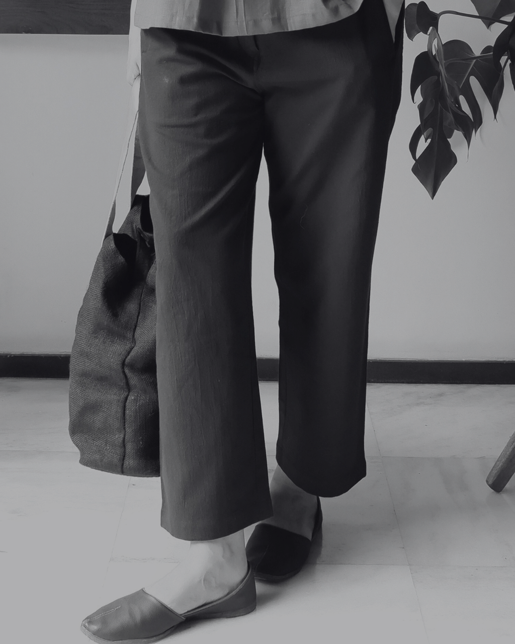Unisex pants W87-34: Contralto - Black - Cotton
