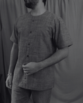 Men's shirt | M87-36: Baritone - Charcoal - Cotton