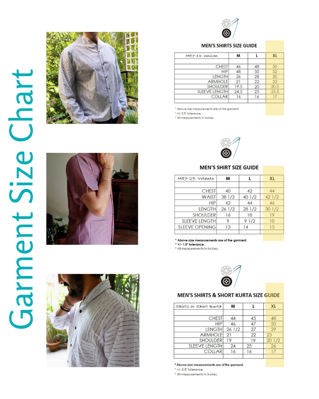 Men's shirts | XL bundle - Natural fibre blends