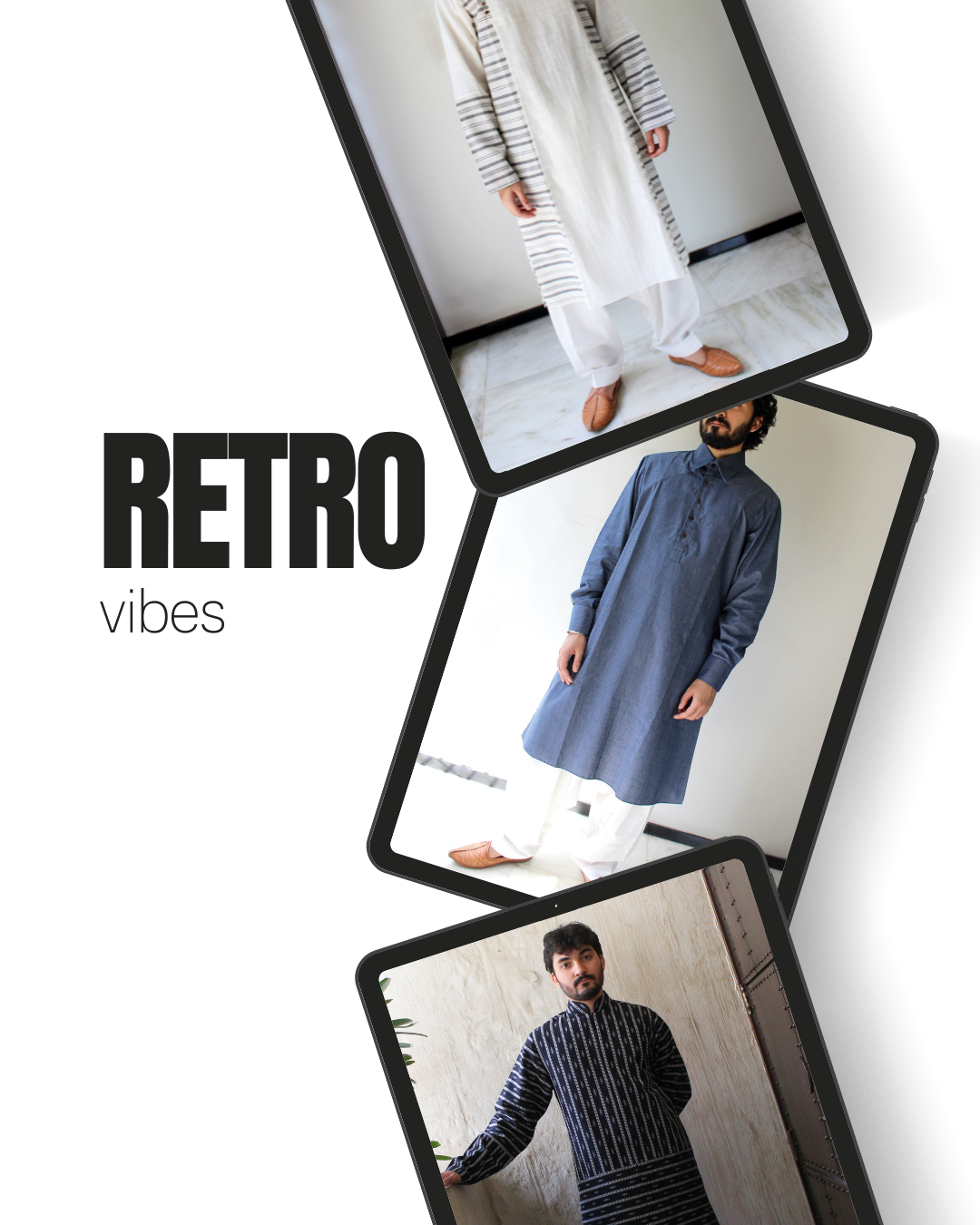 Men's kurta set | Retro Vibes bundle - Cotton - M