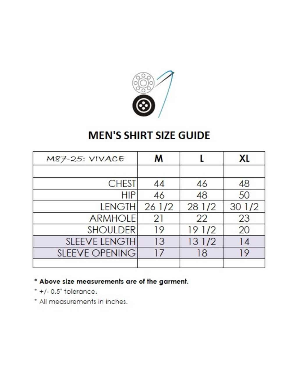 Men's shirt M87-25: Vivace - Denim - Cotton