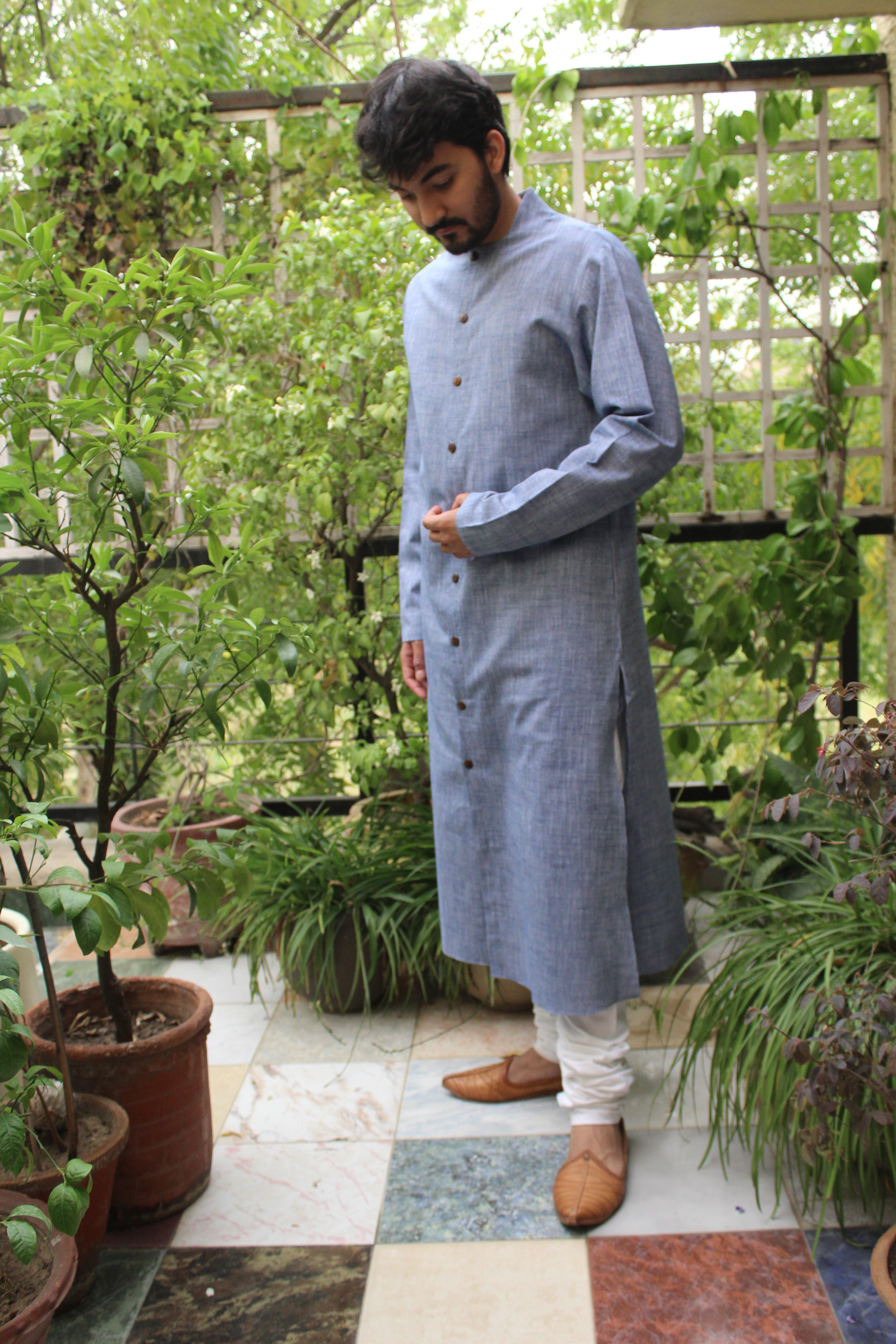 Men's kurta set | Modern Ethnics bundle - Natural fibre fabrics - M
