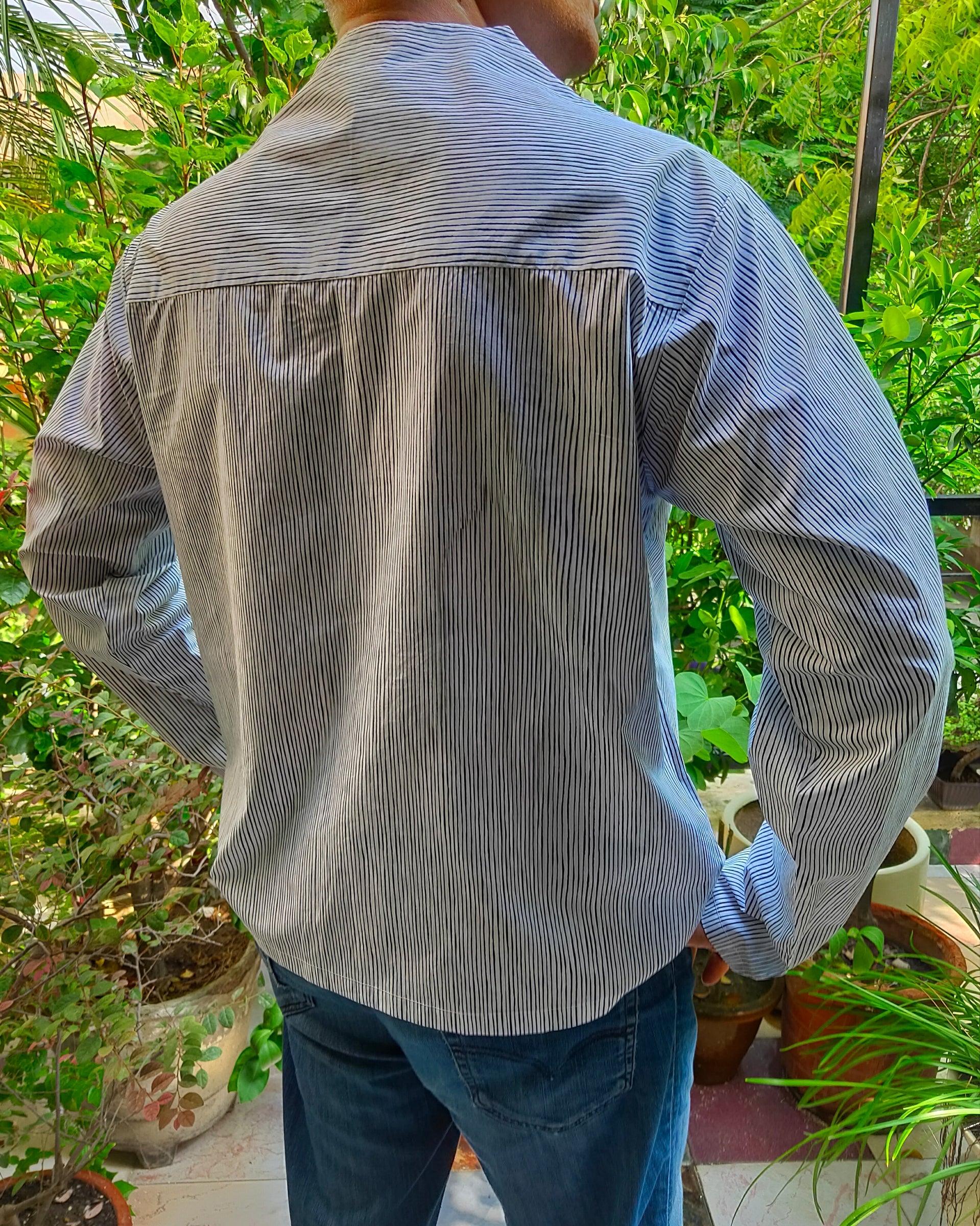 M87-13: Unison - Navy pinstripes - 87store.in