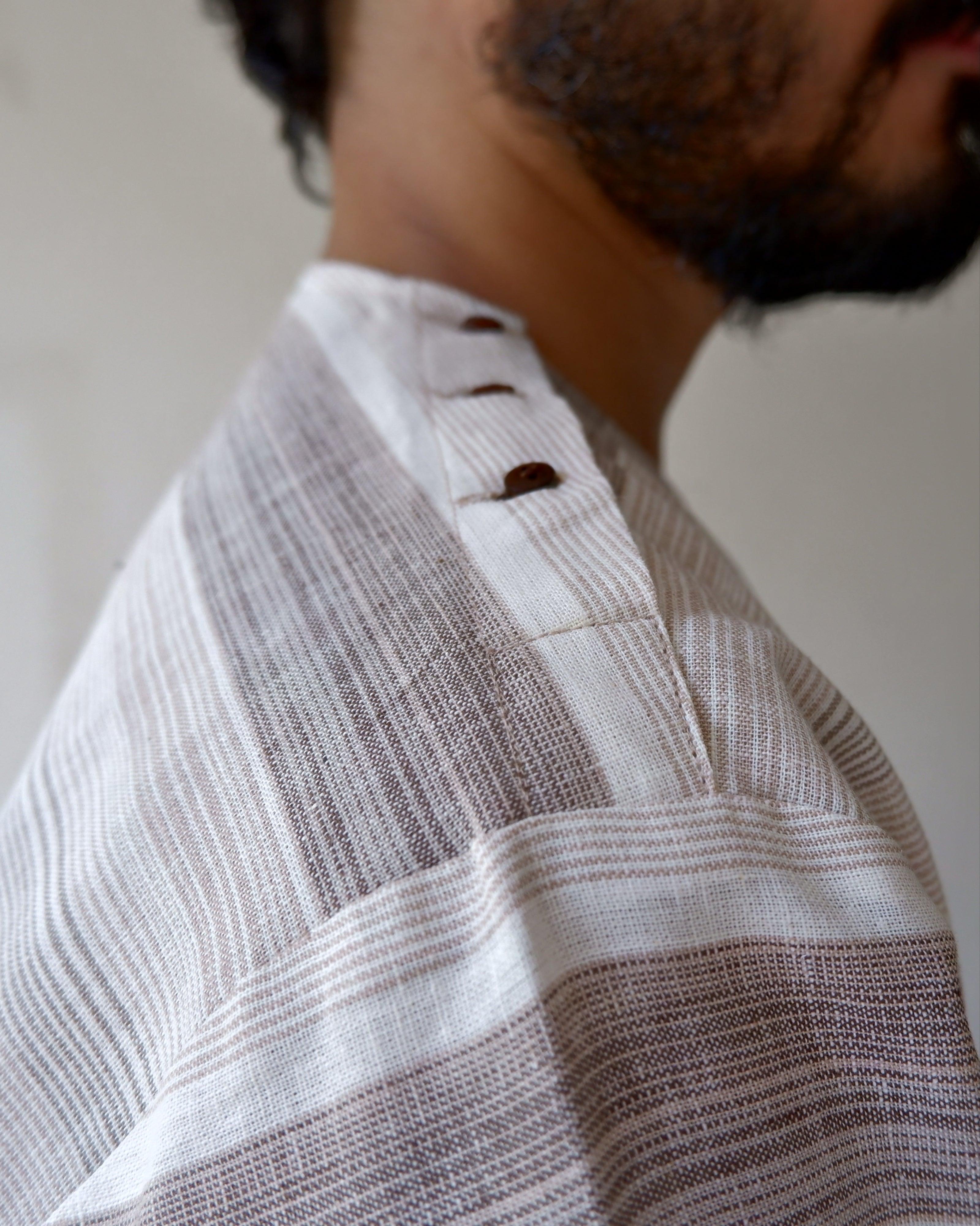 M87-22: Tango - Beige multi-stripes - 87store.in