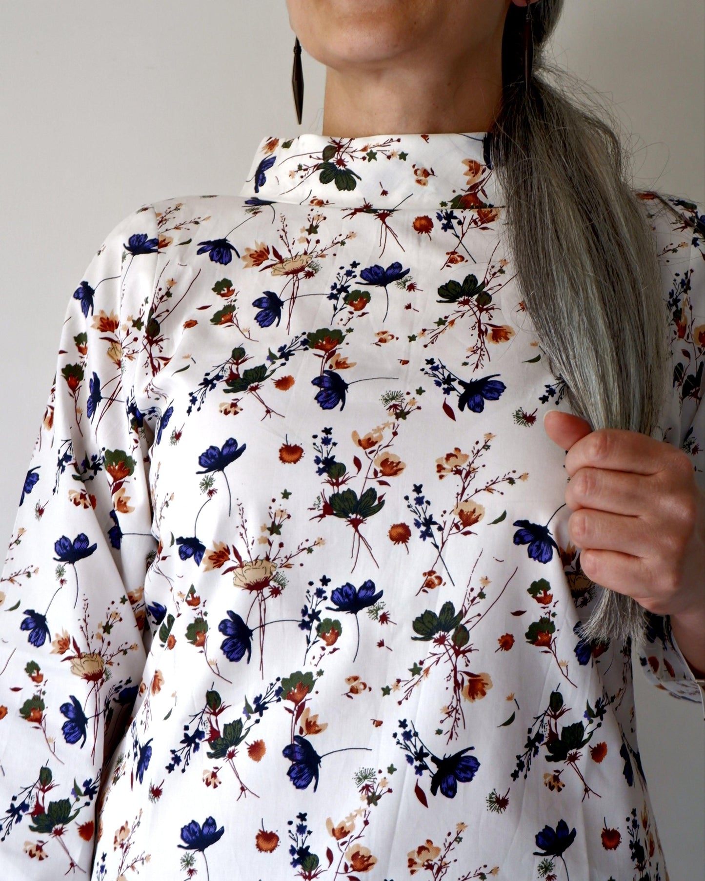 W87-17: Pull Overshirt - Floral print - 87store.in